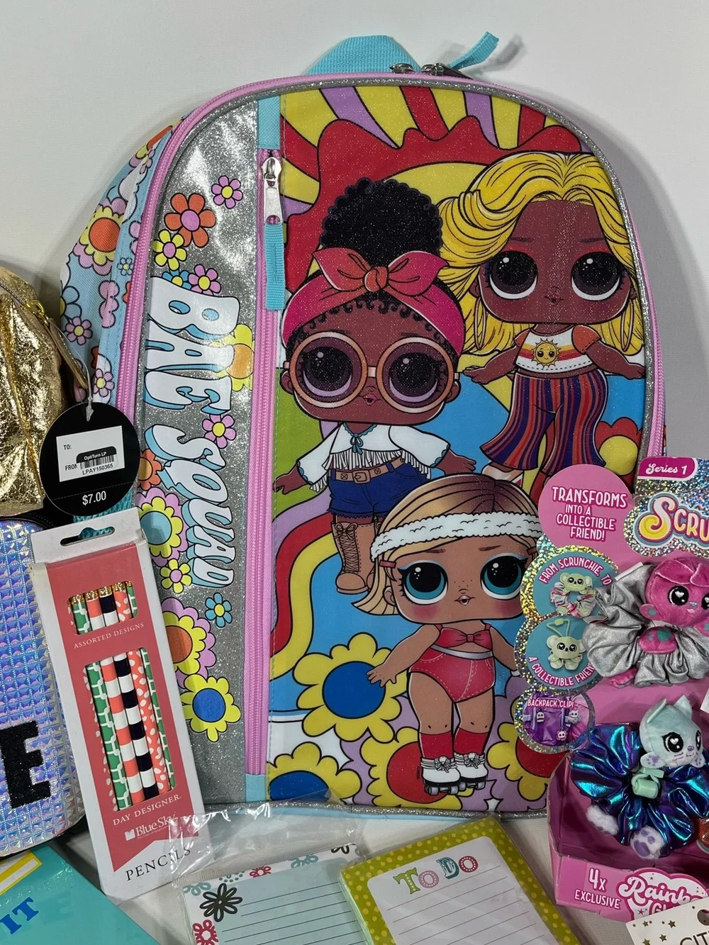 L.O.L. Surprise Girls Backpack Back to School Set Stationary Bags Accessories